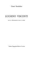 Copertina  Luchino Visconti